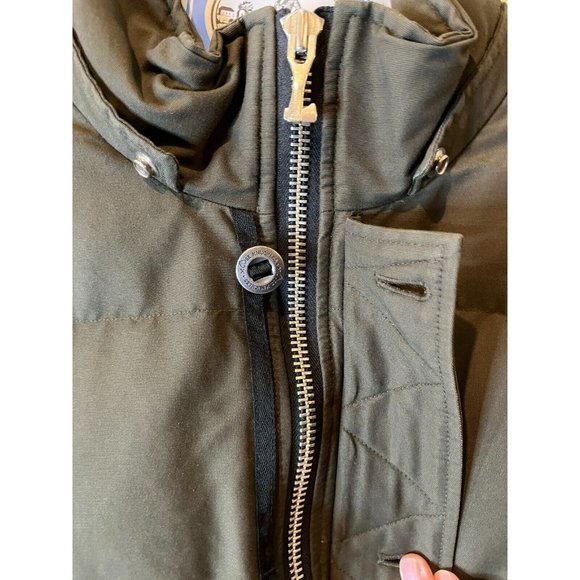 Moose Knuckle Down Filled Canada Men's Khaki Parka Hooded Coat Size XL - Picture 10 of 16